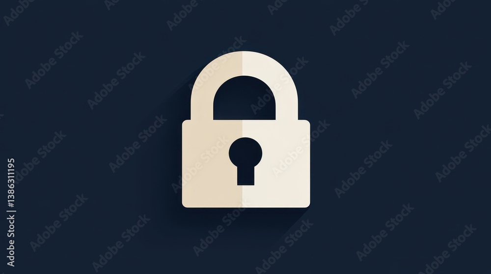 Secure Lock Icon on Dark Background Digital Security Privacy Protection and Safety Symbol Secure Lock Icon on Dark Background Digital Security Privacy Protection and Safety Symbol
