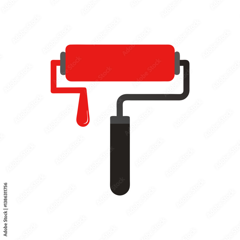 paint roller vector illustration paint roller vector illustration