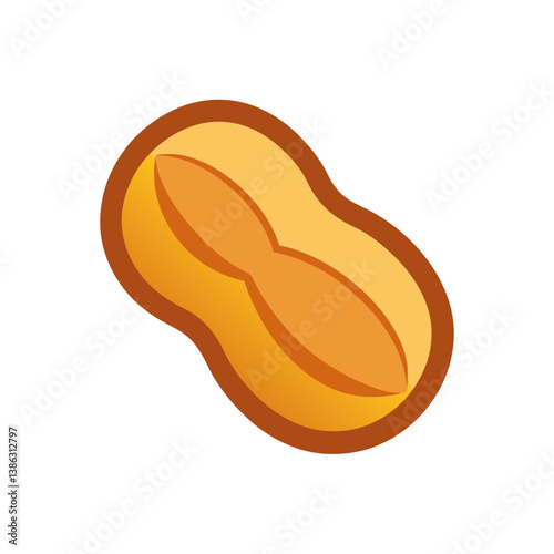 vector illustration of an orange jelly beans