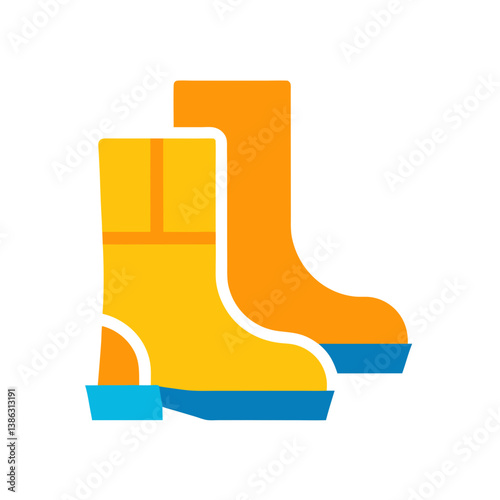 vector illustration of a boot