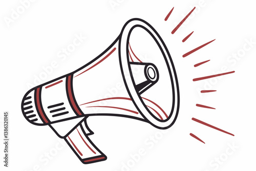 megaphone with loudspeaker