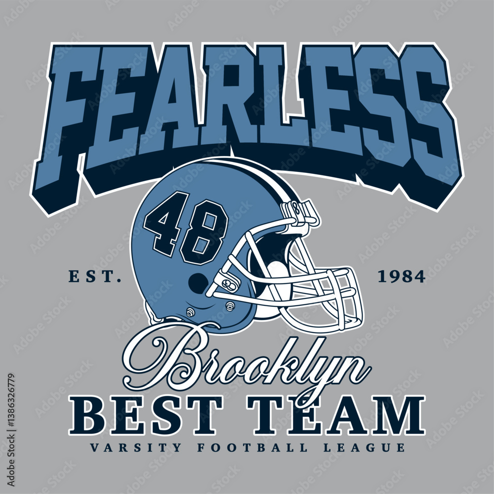Brooklyn football best team varsity print