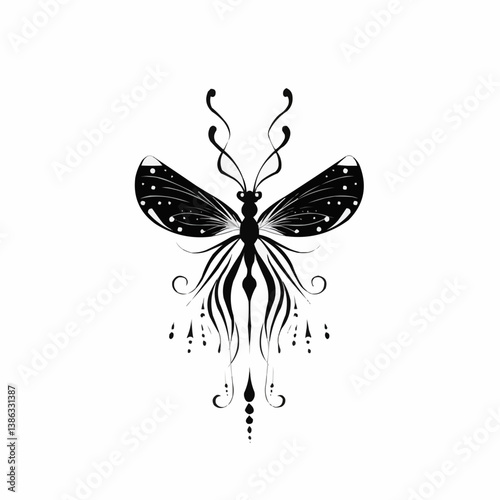 Stylized Dragonfly in Contemporary Style