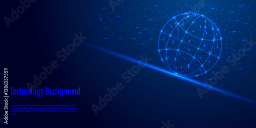 The Earth most beautiful technology background.