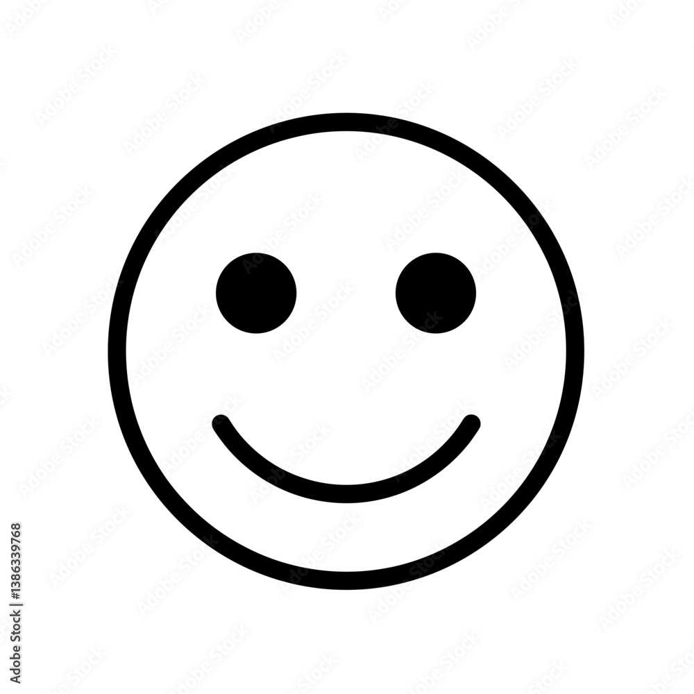 Joyful Emblem: A simple yet universally recognizable symbol of happiness and positivity, conveying cheerfulness and good vibes. Joyful Emblem: A simple yet universally recognizable symbol of happiness and positivity, conveying cheerfulness and good vibes.