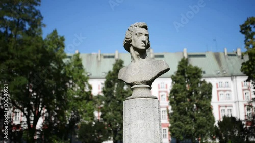 Frederic Chopin Park in Poznan, Poland