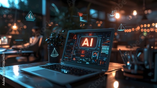 Artificial intelligence: a new horizon. AI Wallpaper	