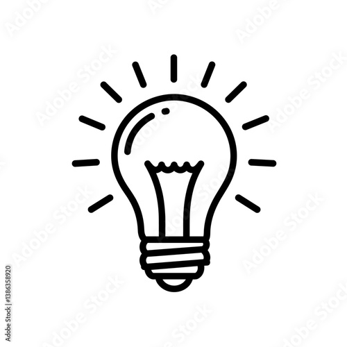 Lightbulb of Innovation: A simple yet potent visual metaphor, the lightbulb radiates brilliance and insight, signifying the spark of an idea and the power of innovation.