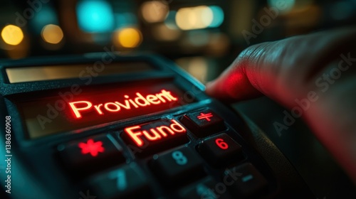 Financial transaction, selecting provident fund