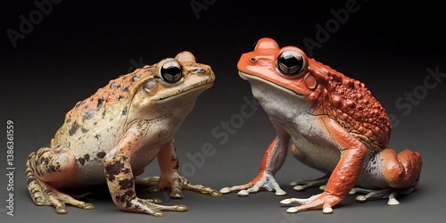 Post zygotic isolation amphibians A hybrid frog with reduced offspring viability showcasing the limitations of interbreeding realistic accurate anatomy