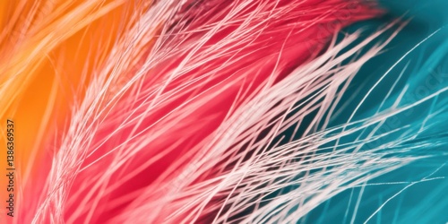 A Colorful Abstract Design Featuring Striking Textures and Intricate Layers Throughout