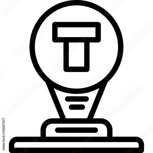 Dead End Sign Icon
