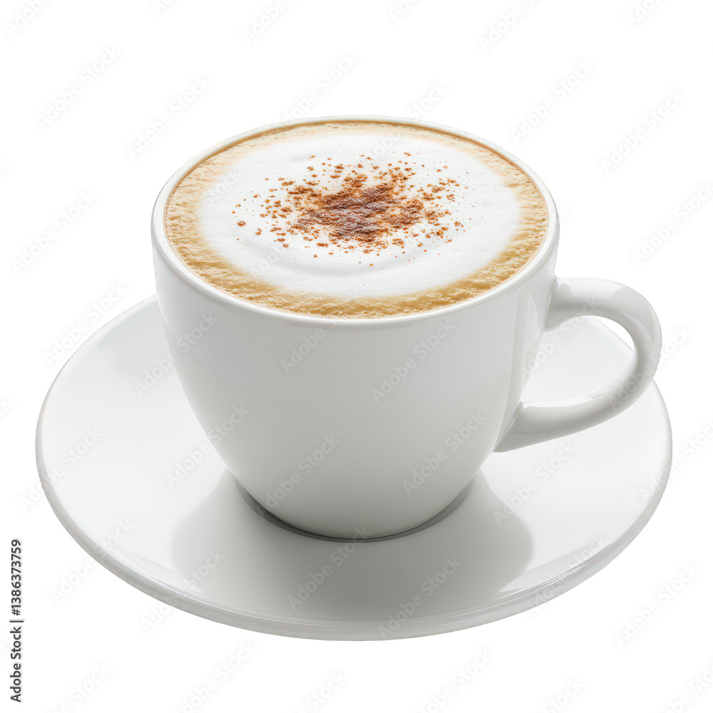 Steaming Cappuccino with Cinnamon Spice. Steaming Cappuccino with Cinnamon Spice.