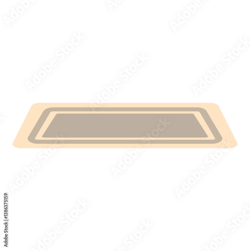 Carpet or cozy mat cartoon floor decoration interior