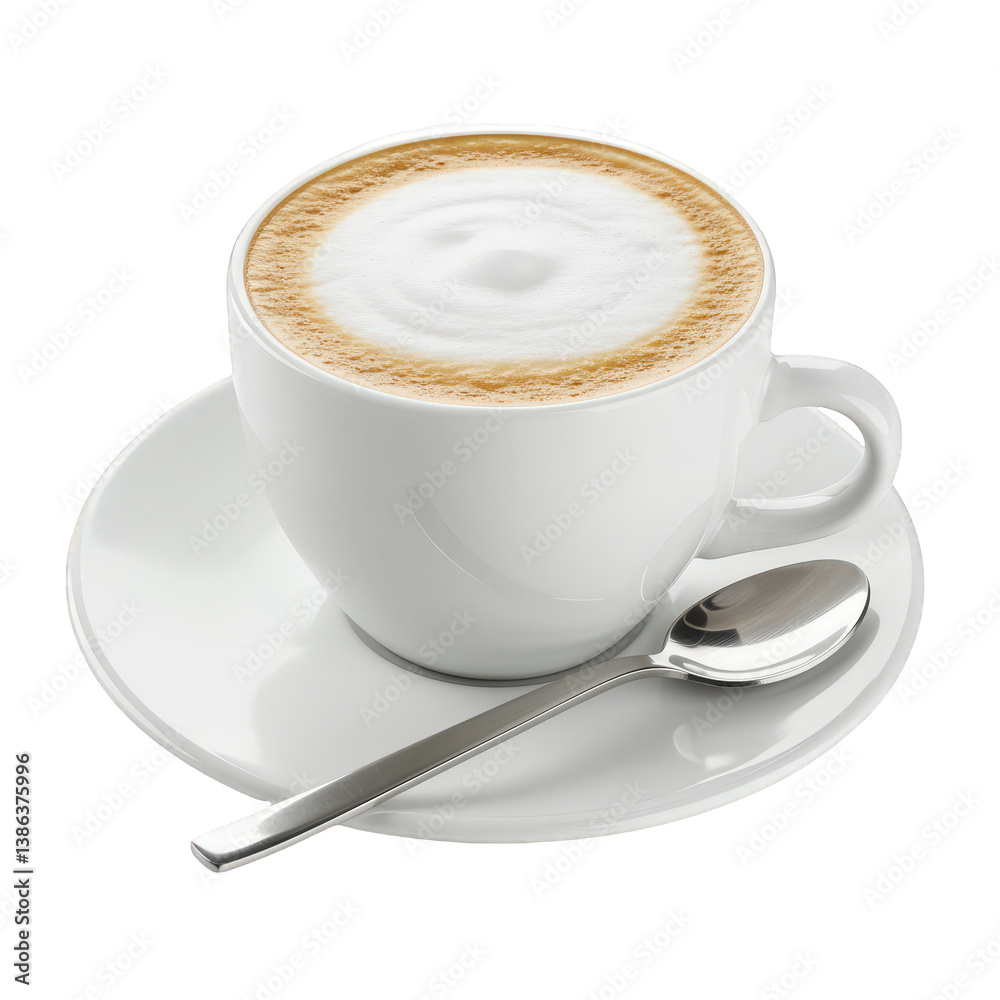 Steaming cup of cappuccino with frothy foam. Steaming cup of cappuccino with frothy foam.