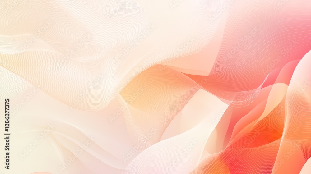 Fototapeta premium Abstract fabric folds, soft colors