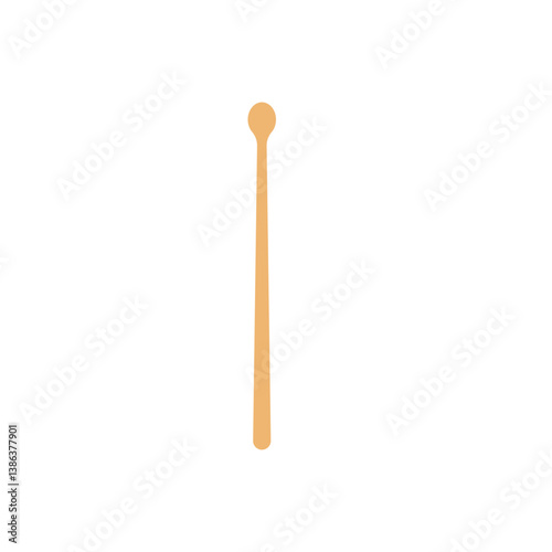 Drum sticks icon, music instrument vector illustration in trendy style.