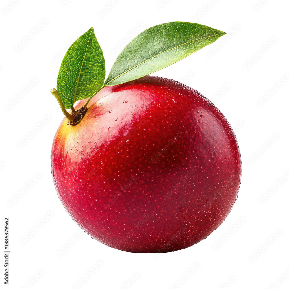 Red mango with green leaves isolated on black background juicy fruit fresh tropical isolated on transparent background Red mango with green leaves isolated on black background juicy fruit fresh tropical isolated on transparent background