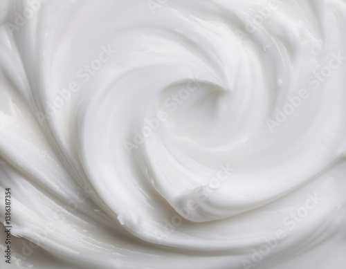 Luxurious Skincare Background with White Cream Texture

