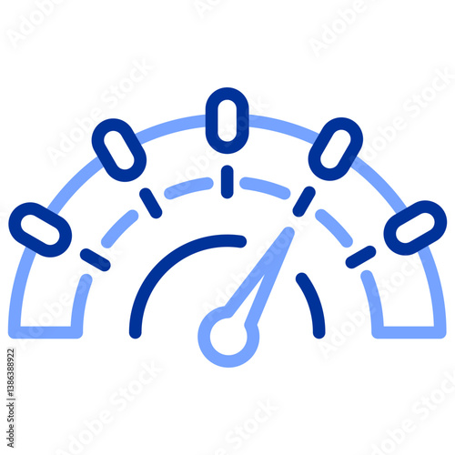 Data and Network Icon Symbol Outline Color 