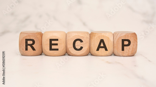 Wooden blocks spelling 