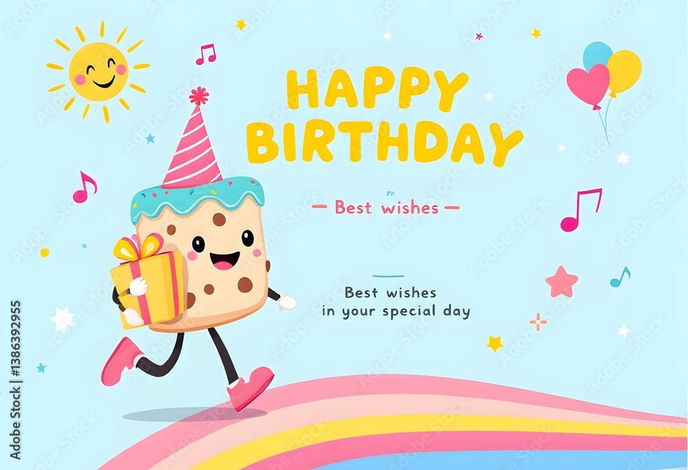 Fototapeta premium birthday party invitation