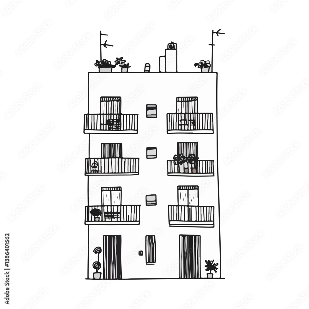 Fototapeta premium Cozy Balcony with Plants