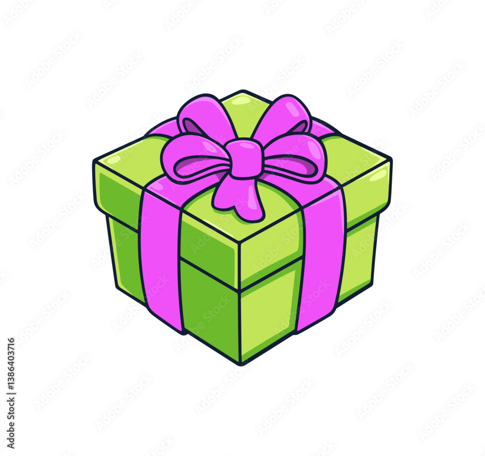 Obraz premium gift box cartoon illustration