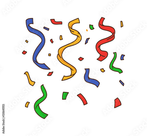 colorful confetti illustration