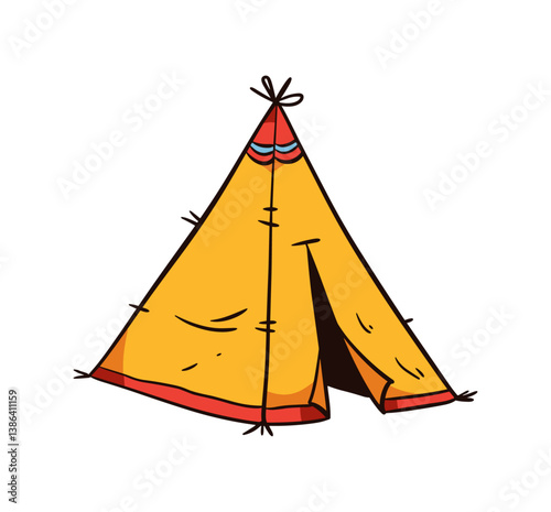 camping tent illustration