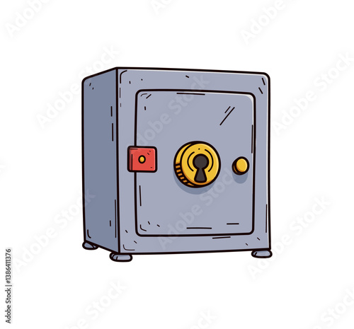vault safety box Illustration