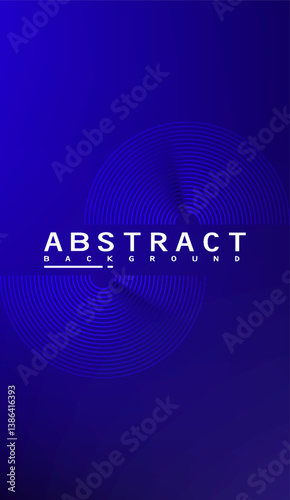 Captivating blue gradient background with concentric circles providing depth and a sense of motion, ideal for modern designs and technology-themed projects