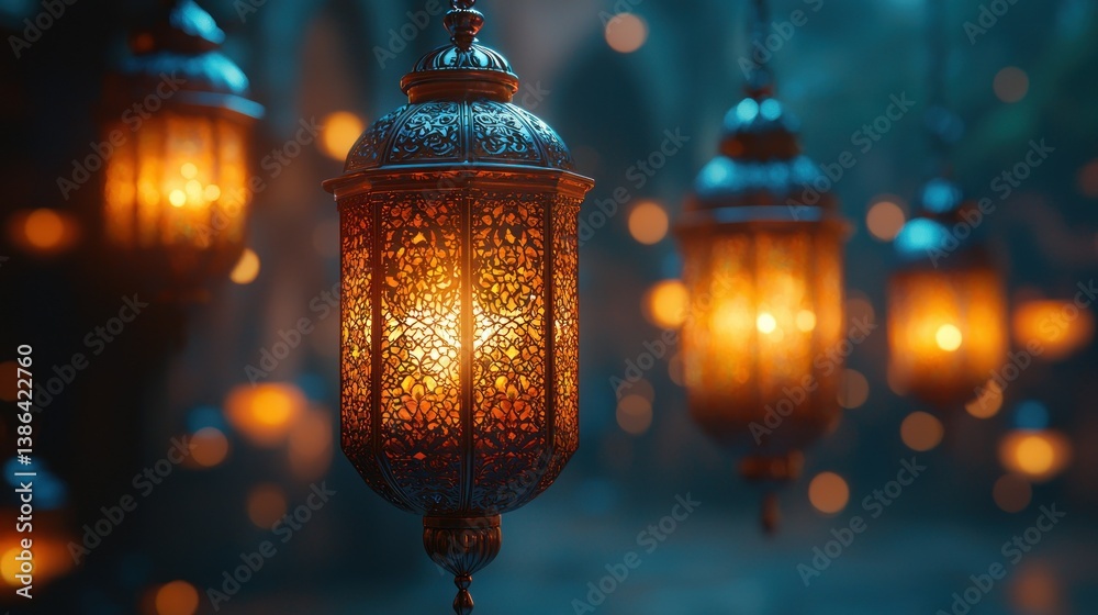 Illuminated Ramadan Lanterns: A Festive Glow