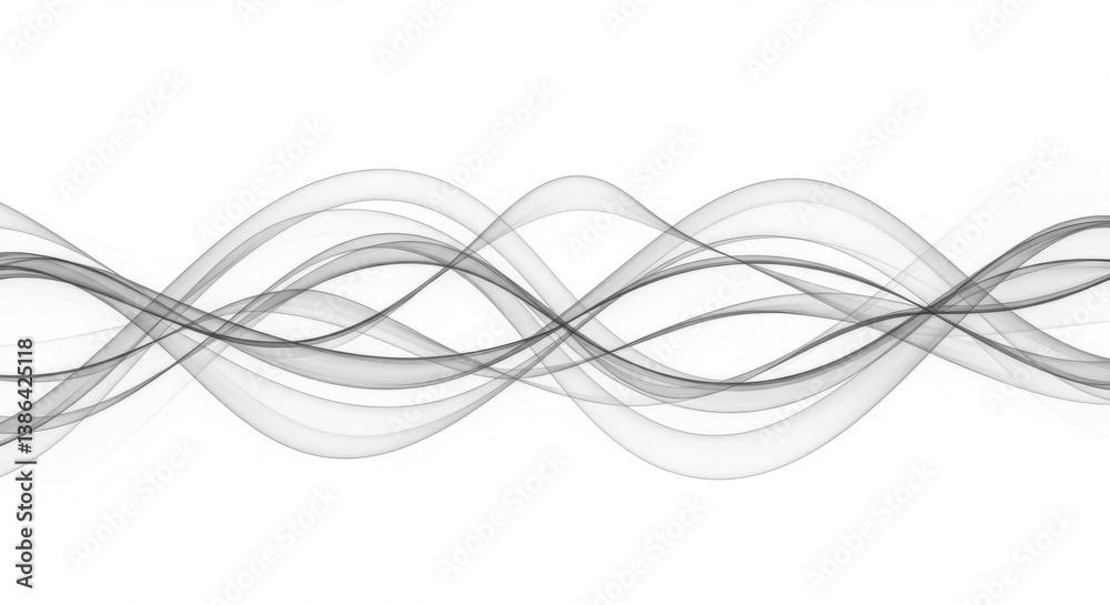 Abstract_dotted_wave_on_white_background_smooth_gradient_futuristic_technology_design
