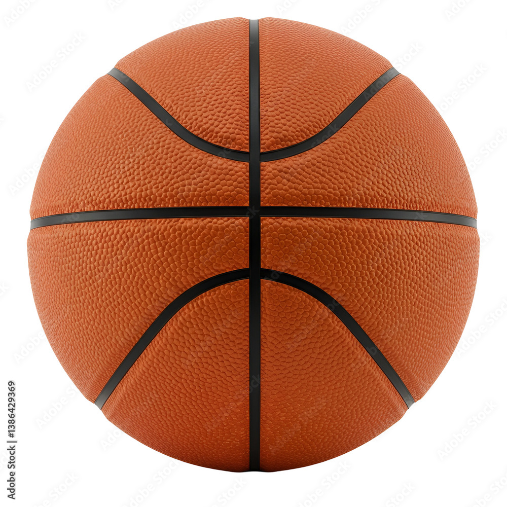 Fototapeta premium Basketball Ball Isolated on Transparent Background