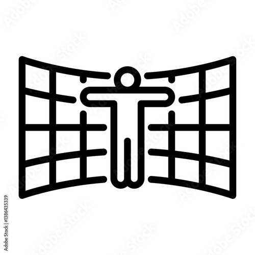Multiverse outline icon. Multiverse black line illustration.