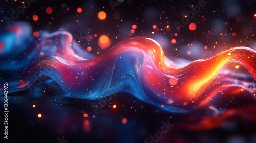 Blue and Yellow Dynamic Waves Creating Stunning Abstract Gradients