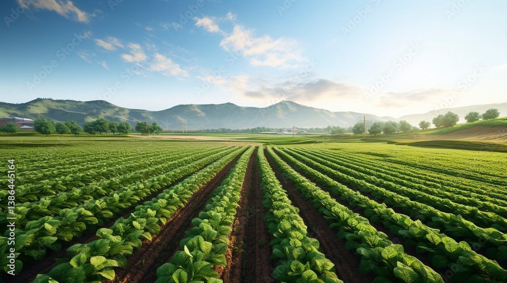 A photo of a sustainable agriculture field. A photo of a sustainable agriculture field.