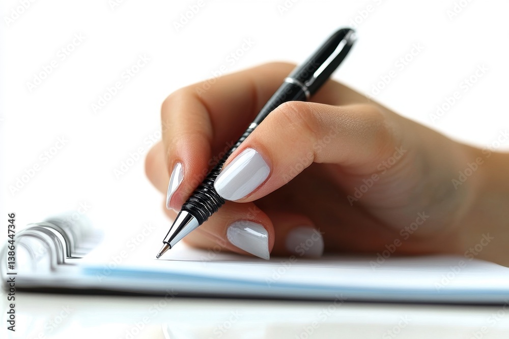 hand focused on writing with pencil, seated at a desk in a bright room showcasing her concentration and creativity hand focused on writing with pencil, seated at a desk in a bright room showcasing her concentration and creativity