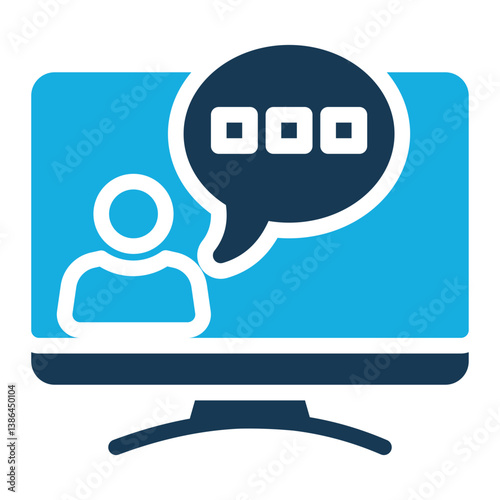 Chat Icon Duo Tone Style for Startup Business Pack Icon Themes