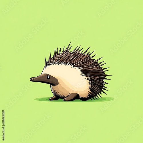 Echidna Curled Into a Ball