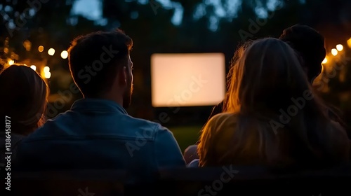 Backyard Movie Night Gathering.