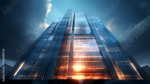 Wallpaper Mural Skyscraper Urban Sunrise Torontodigital.ca