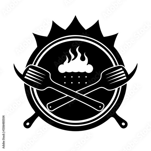 BBQ ribs logo