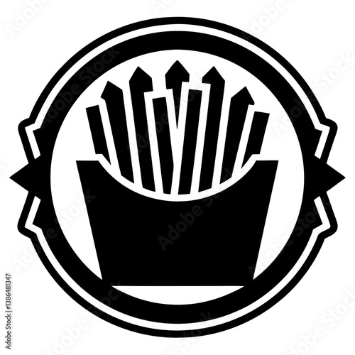 French fries logo