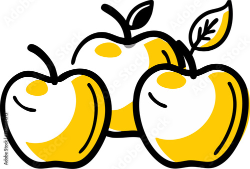 freshly picked apples logo photo