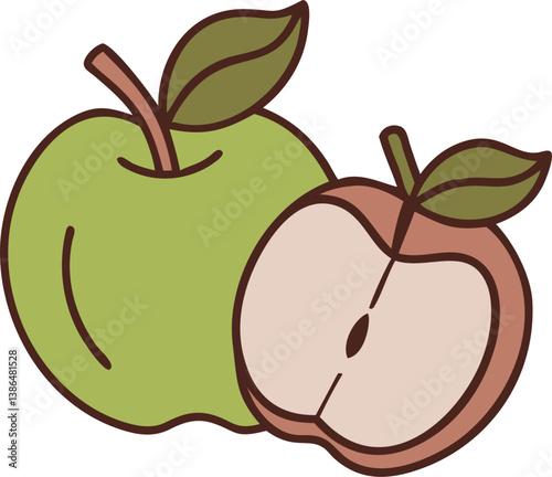 freshly picked apples logo