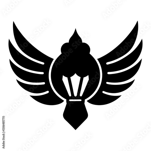 fried chicken wings logo