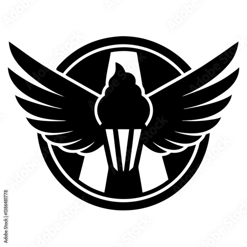 fried chicken wings logo