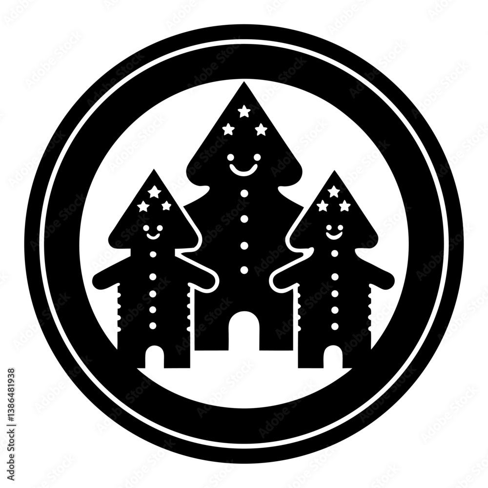 Fototapeta premium gingerbread cookies logo